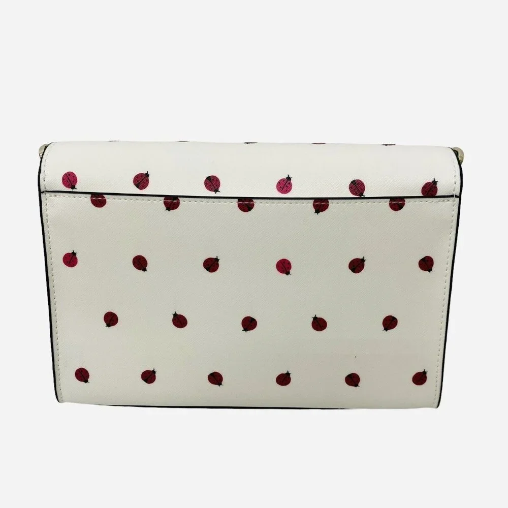 Kate Spade New York Carson Dottie Ladybug Convertible Shoulder Crossbody Purse - Picture 7 of 7